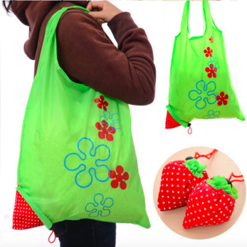 Foldable Reusable Strawberry Shopping Bag