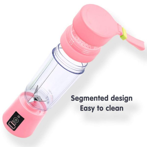 6 Blades Portable USB Electric Juicer with Power bank