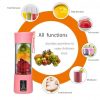 6 Blades Portable USB Electric Juicer with Power bank