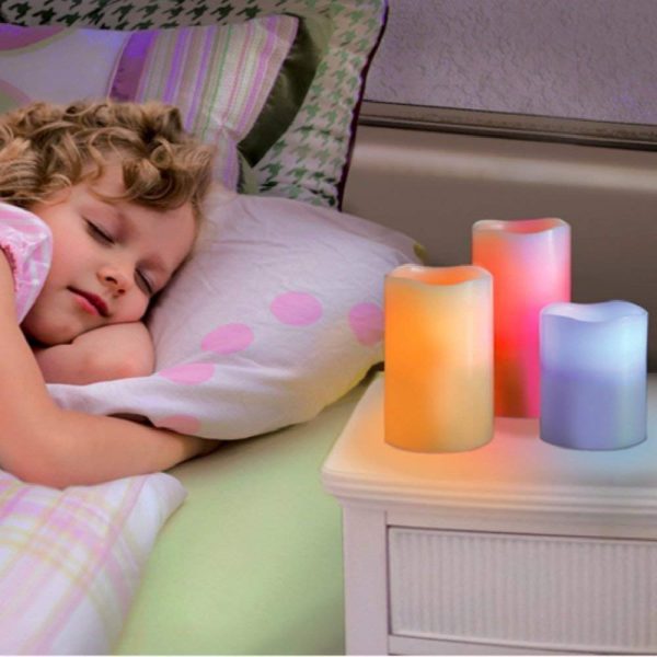 Decorative LED Luma Candles - Set of 3