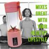 6 Blades Portable USB Electric Juicer with Power bank