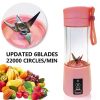 6 Blades Portable USB Electric Juicer with Power bank