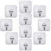 Multi-Purpose Wall Mounted Self-Adhesive Hooks