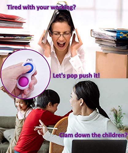 Simple Dimple Fidget Toy Mini Keychain