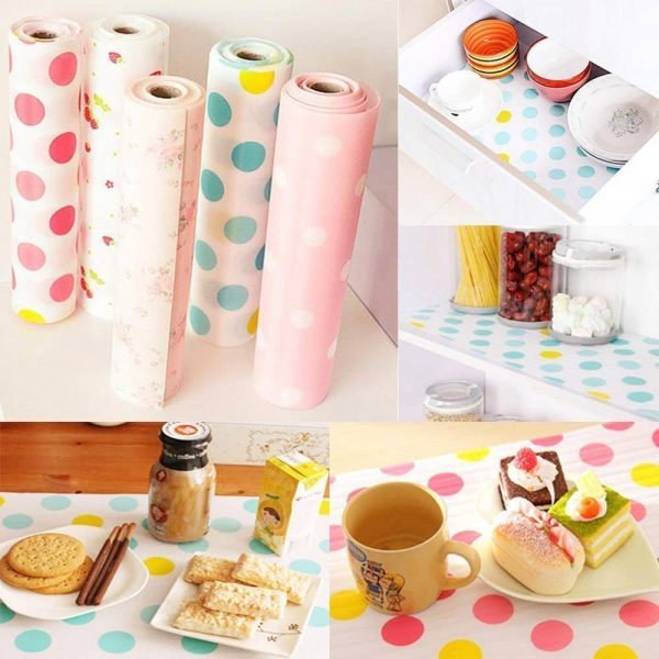 Anti-slip Waterproof Kitchen Cupboard Drawer Liners Mat Roll - 3 Meter