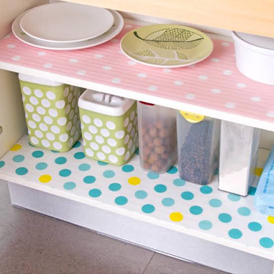 Anti-slip Waterproof Kitchen Cupboard Drawer Liners Mat Roll - 3 Meter