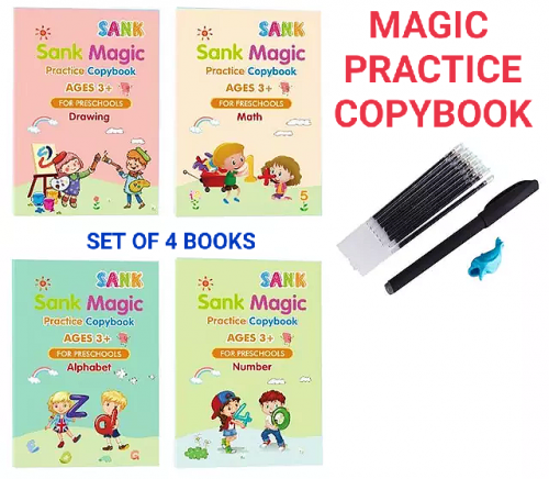 4 in 1 Magic Practice Copybook Set - Set of 4 Books