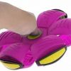 Magic Transforming Flat Frisbee UFO Ball with LED Lights - Random Color: