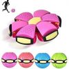 Magic Transforming Flat Frisbee UFO Ball with LED Lights - Random Color: