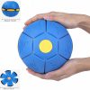 Magic Transforming Flat Frisbee UFO Ball with LED Lights - Random Color: