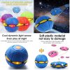 Magic Transforming Flat Frisbee UFO Ball with LED Lights - Random Color: