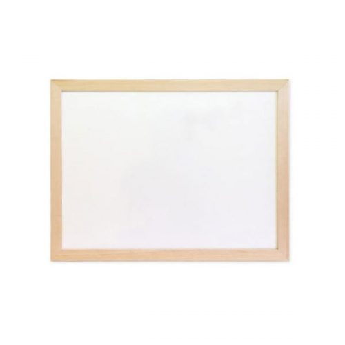 Double-sided Wooden Slate with Whiteboard & Blackboard (40 x 30 x 2 Cms)