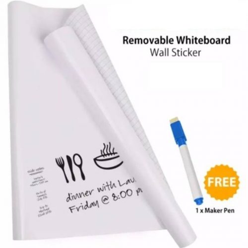 Self Adhesive Erasable White Board Sticker with Marker