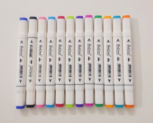 Dual Tip Touch Markers - Set of 12 Colors