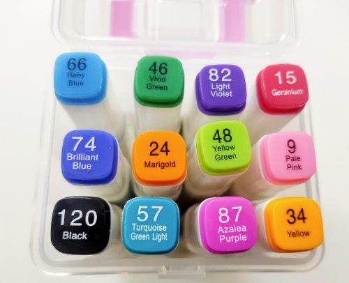Dual Tip Touch Markers - Set of 12 Colors