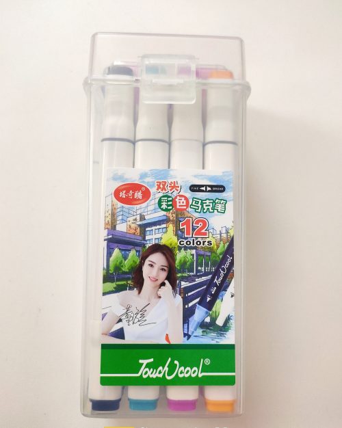 Dual Tip Touch Markers - Set of 12 Colors