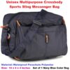 Unisex Crossbody Sports Sling Messenger Bag - Horizontal