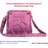 Unisex Crossbody Sports Sling Messenger Bag - Vertical