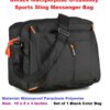 Unisex Crossbody Sports Sling Messenger Bag - Horizontal