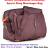 Unisex Crossbody Sports Sling Messenger Bag - Horizontal