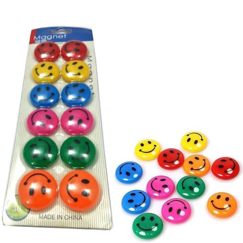 Multicolor Smiley Magnets