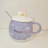 Rainbow Unicorn Ceramic Mug with Spoon: