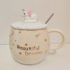 Rainbow Unicorn Ceramic Mug with Spoon: