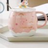 Rainbow Unicorn Ceramic Mug with Spoon: