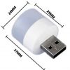 Portable Mini USB LED Bulb Lamp - 1 Watt
