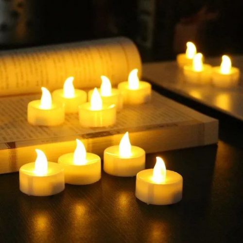 Smokeless LED Tea Light Candles - Warm White / Multicolor