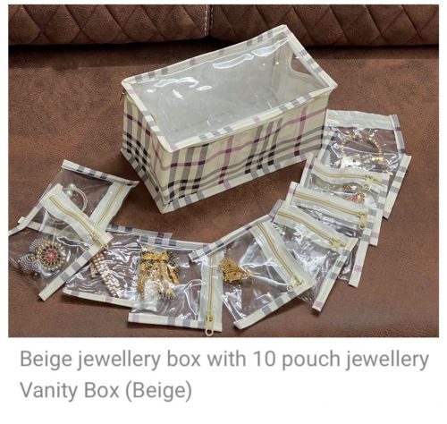 Jewellery Organiser with10 Pouches