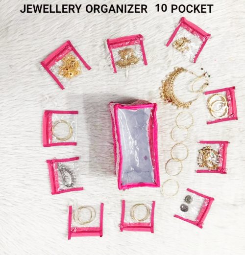 Jewellery Organiser with10 Pouches