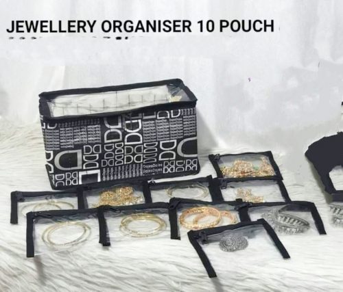 Jewellery Organiser with10 Pouches