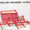 Jewellery Organiser with10 Pouches