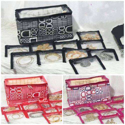 Jewellery Organiser with10 Pouches
