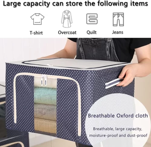 66 Liter Foldable Storage Organizer Living Box