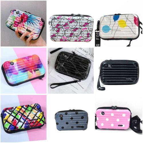 Forever Young Mini Suitcase Hardcase Clutch Sling Bag