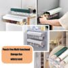 Clear Wall Mounted 5 Grid Drawer Organizer