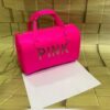 PINK Mini Duffle Cosmetic Bag