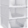 PVC Foldable Stackable Drawer Storage Organizer 3 Layer Rack