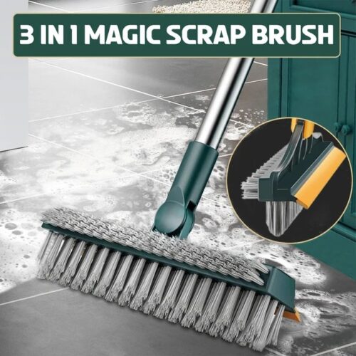 3 in 1 Magic Scrap Brush for Cleaning Floor, Tiles and Corners