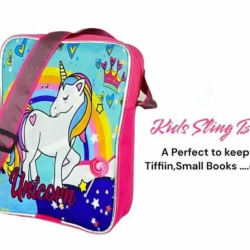 Kids Cartoon Print Side Sling Bag