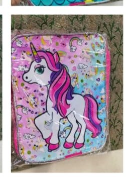 Pink Blue Shaded Unicorn