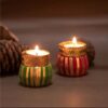Handcrafted Damroo Tealight Candle Holder