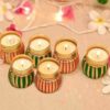Handcrafted Damroo Tealight Candle Holder