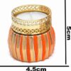 Handcrafted Damroo Tealight Candle Holder