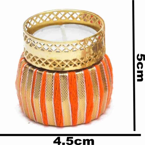 Handcrafted Damroo Tealight Candle Holder
