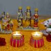 Handcrafted Damroo Tealight Candle Holder