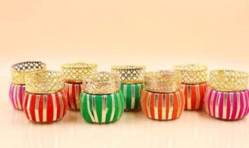 Handcrafted Damroo Tealight Candle Holder