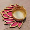 MDF Lotus Tealight Holder -Pack of 4